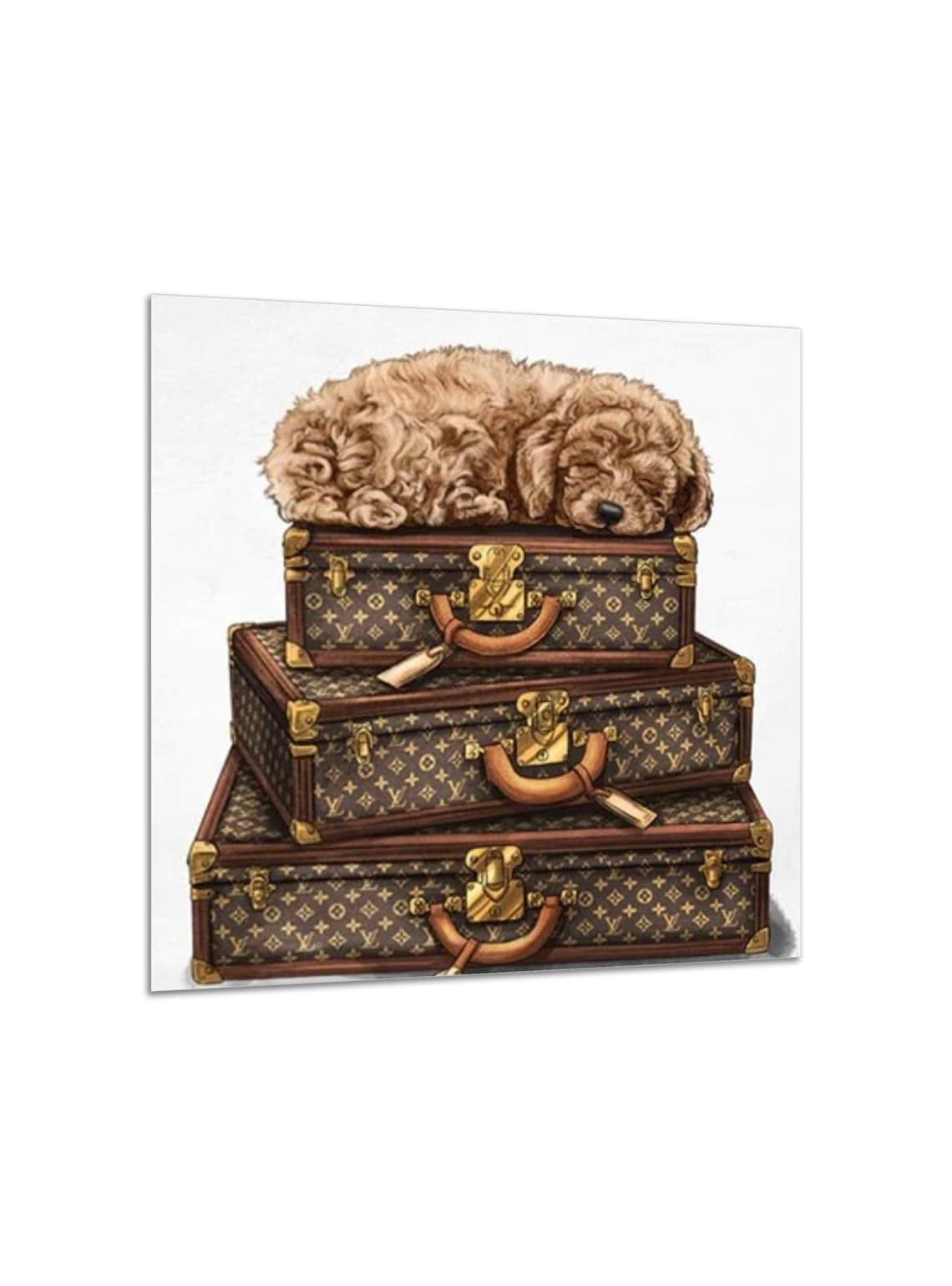 Limited Edition LV Welpen Poster DesignerKunst Louis Etsy