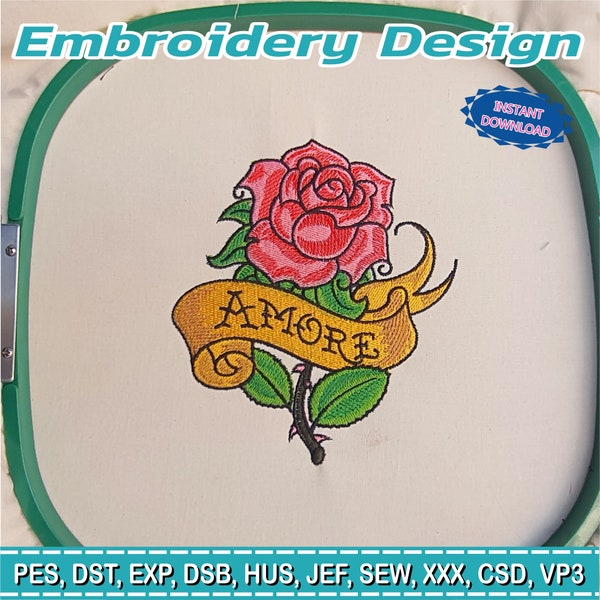 Embroidery Designs / Flowers / Roses / Butterflies / Orchid / Petals / Rainbow / Embroidery for towels / 3 sizes / anniversary embroidery