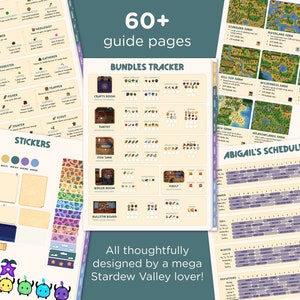 Guide et planificateur mis à jour de Stardew Valley 1.6 pour les lecteurs GoodNotes et PDF image 6