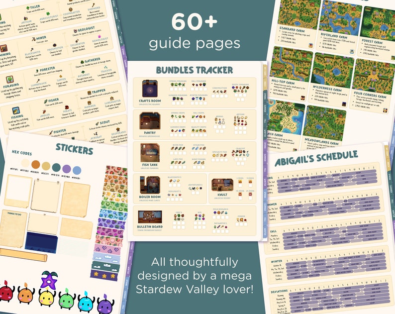 Guide et planificateur mis à jour de Stardew Valley 1.6 pour les lecteurs GoodNotes et PDF image 6
