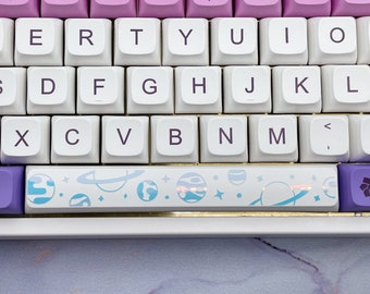 Planets Spacebar Decal for MacBooks, Laptops, and Mechanical Keyboards | Outer Space Theme Keyboard Sticker