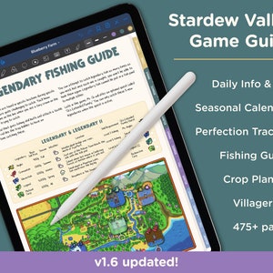 Guide et planificateur Stardew Valley 1.6 pour les lecteurs GoodNotes et PDF