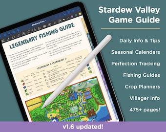 Guida e pianificatore di Stardew Valley 1.6 per GoodNotes e lettori PDF