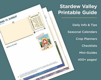 Guide et agenda imprimables du jeu Stardew Valley