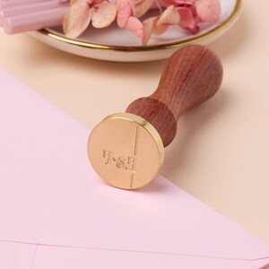 Sceau de cire personnalisé - Mariage / initiales / Cachet de cire