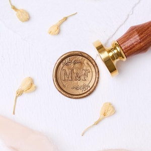Sceau de cire personnalisé - Mariage / initiales / Cachet de cire