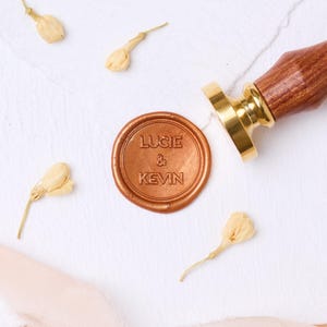 Sceau de cire personnalisé - Prénom / initiale / Cachet de cire