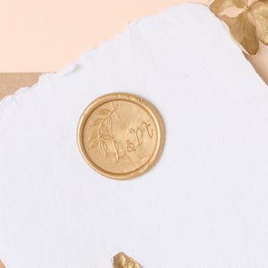 Sceau de cire personnalisé - Mariage / initiales / Cachet de cire