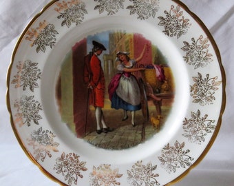 Decorative Plate, Cries of London, Fine Black Cherries,  Tuscan China, 1950's Collectable Plate