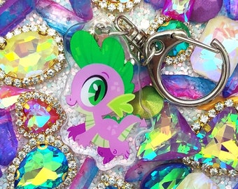 Spike Acrylic Charm Keychain