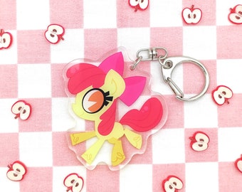 Applebloom Acrylic Charm Keychain