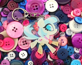 Coco Pommel Acrylic Charm Keychain