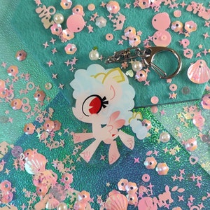 Cozy Glow Acrylic Charm Keychain