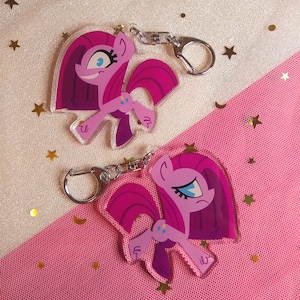 Pinkamena Acrylic Charm Keychain