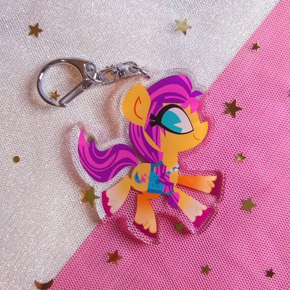 MLP Sunny Starscout Acrylic Charm Keychain