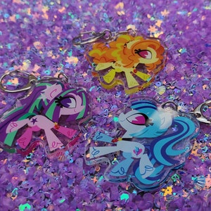 New Glitter Colorful Acrylic Art Figure Brooch Lapel Pins For
