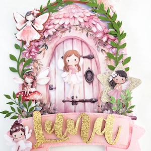 Fairy inspired cake topper