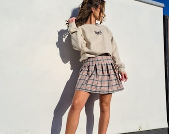 Plaid skirt glassons discount