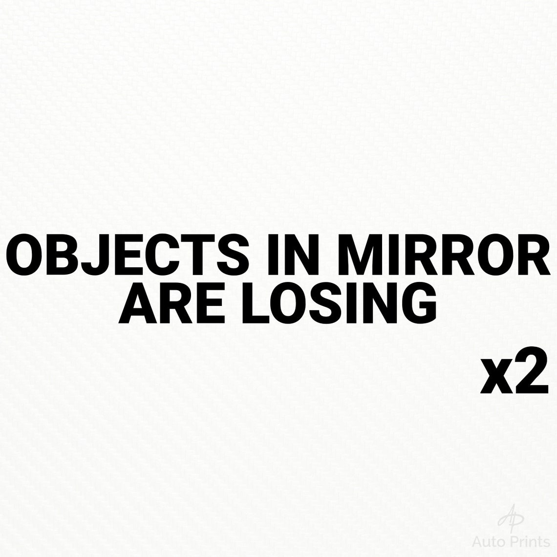 Objects in Mirror Are Losing Sticker Vinyl Decal JDM Car Etsy