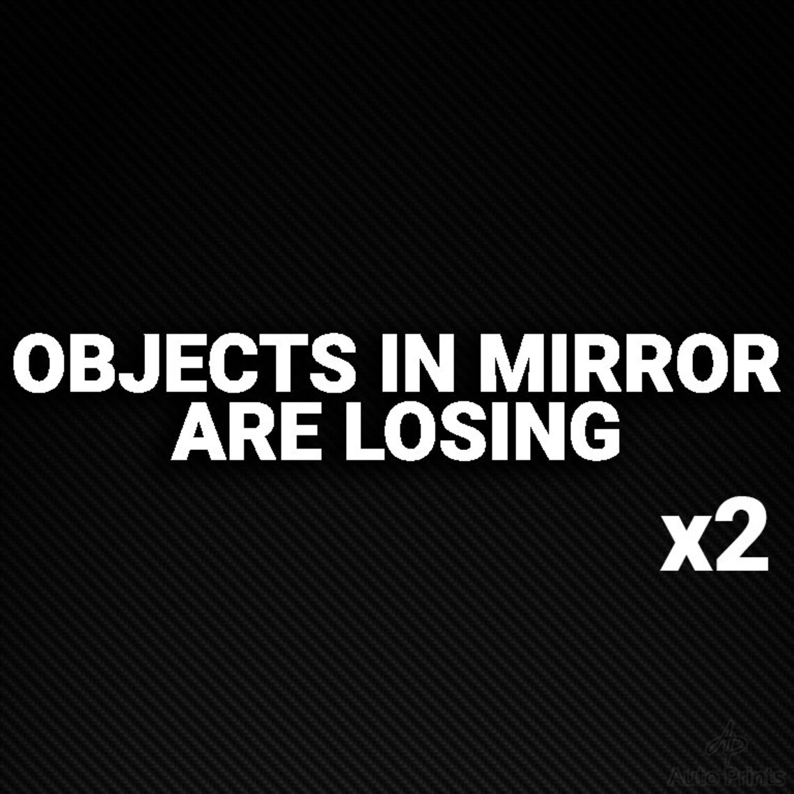 Objects in Mirror Are Losing Sticker Vinyl Decal JDM Car Etsy