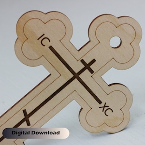 Cross SVG file | Laser Cutting File | Cross Svg | Laser Cut Cross Digital Download