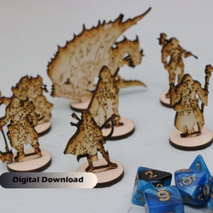 D & D Dungeon Set SVG file | Laser Cutting File | RPG Dungeon Set Svg | Dungeons and Dragons Sized Dungeon Digital Download