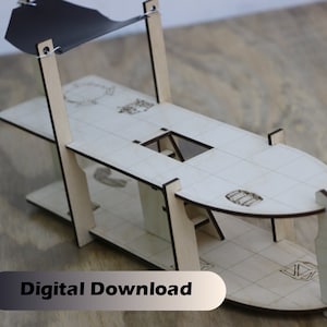D & D Sized Small Ship2 SVG file | Laser Cutting File | RPG Ship Svg | Dungeons and Dragons Sized Boat Digital Download