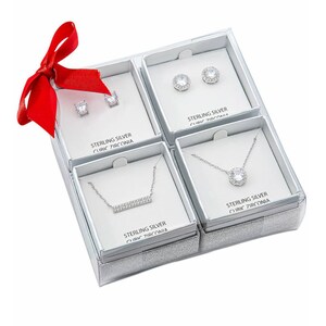 Set of 4 Pendant Necklace and Earrings