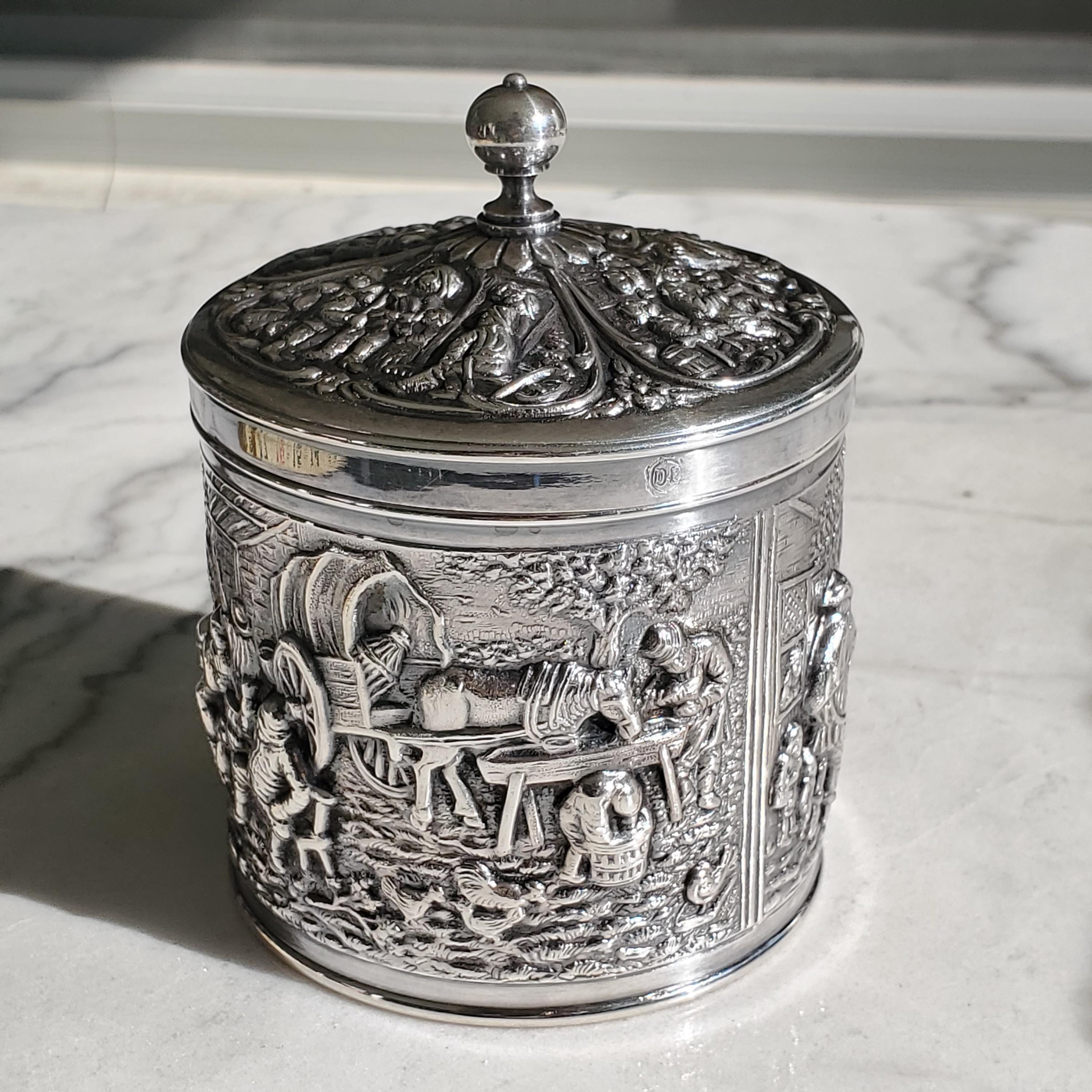 Silver Plate Tea Caddy - Etsy