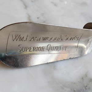 Wm. Eastwood & Son Co., Advertisement Shoe Horn, Vintage Accessories, Vintage Metal Shoe Horn, Vintage 1950&#39;s