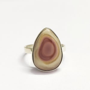 Imperial Jasper Ring, Jasper Silver Ring, Women Ring, Sterling Silver Ring