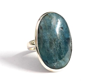 Kyanite Ring,Kyanite Silver Ring, Women Ring, Sterling silver Ring,Large Stone Ring,925 Silver Ring