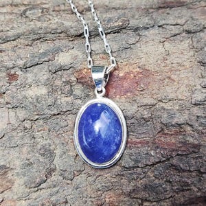 Tanzanite Pendant Necklace, Tanzanite Silver Necklace, Women Necklace, Sterling silver Necklace, Gemstone Necklace, Tanzanite Necklace