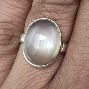 Moonstone Ring, Moonstone Silver Ring, Women Ring, Sterling Silver Ring, Gemstone Ring