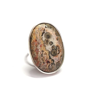Ocean Jasper Ring,925 Silver Ring, Women Ring Jasper Silver Ring, Gemstone Ring