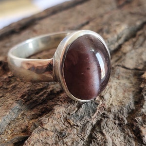 Spektrolit Katzenauge Ring, Katzenauge Ring, Wunderschöne Katzenauge Ring, Sterling Silber Ring, Frauen Catseye Ring,