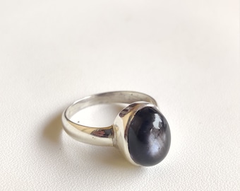 Natural Iolite Sunstone Silver 925 Ring , Silver 925 Ring, Iolite Sunstone, Gemstone Silver 925 Ring , Iolite Ring