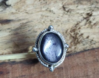 Gorgeous Iolite Sunstone Ring, Iolite Sunstone Ring, Sterling Silver Ring, Women Ring, Sunstone Iolite Ring,