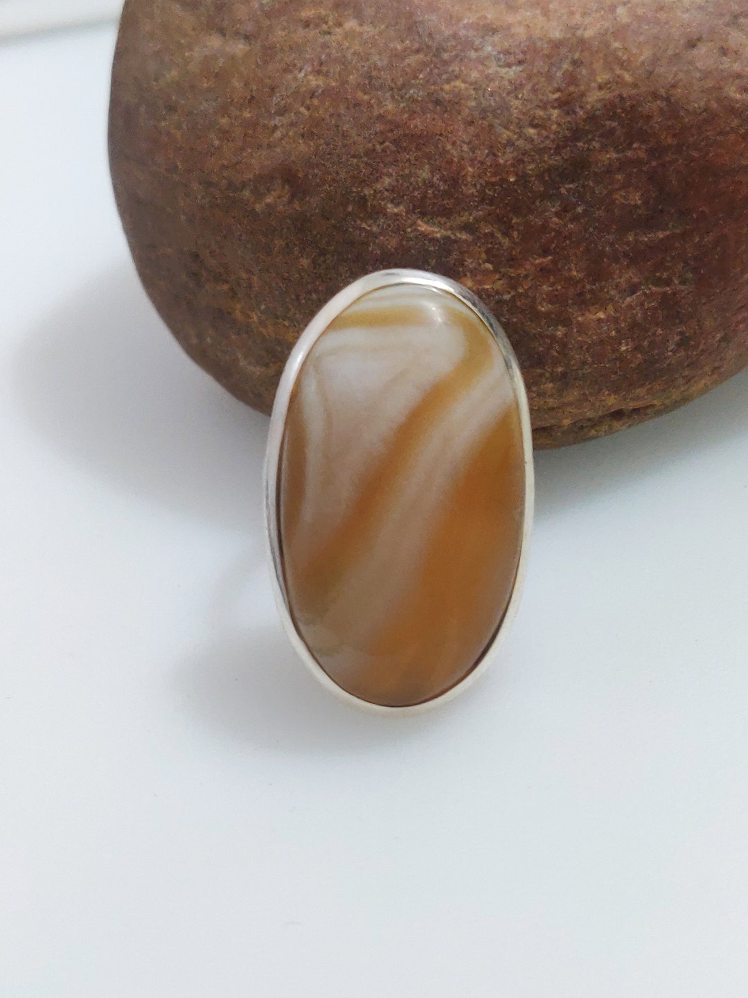 新品モンタナアゲート　シルバーリング モンタナアゲート｜シルバー925 天然石リング Mahika マヒカ