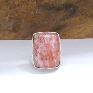 Ocean Jasper Ring,925 Silver Ring,Jasper Silver Ring,Women Ring,Natural Gemstone Ring