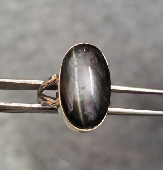 Black Star Silver Ring,black Star Ring,women Ring, Sterling Silver
