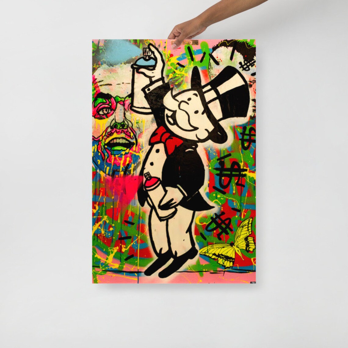 Alec Monopoly Canvas Print Mr Monopoly Wall Art Picture Large Etsy
