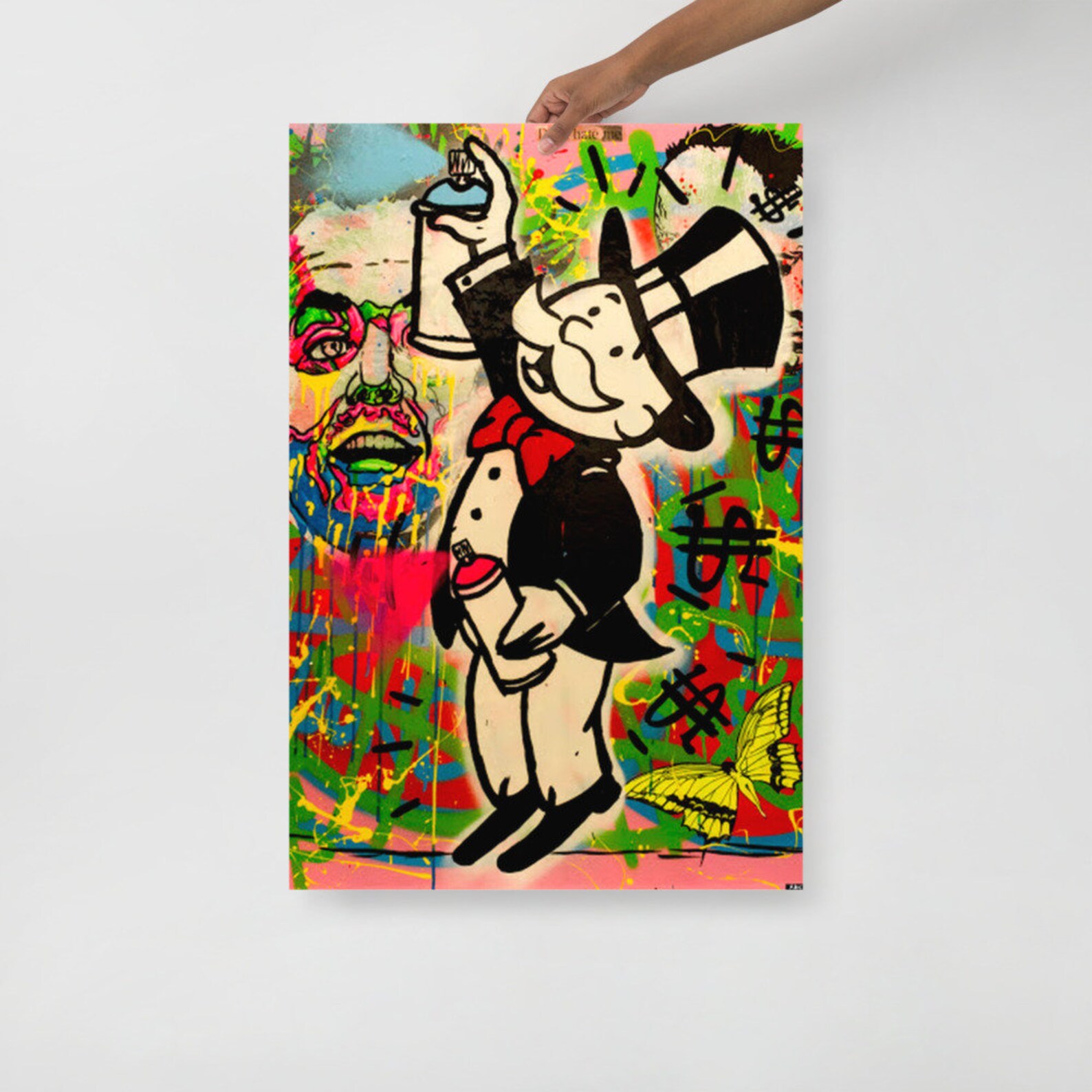 Alec Monopoly Canvas Print Mr Monopoly Wall Art Picture Large Etsy