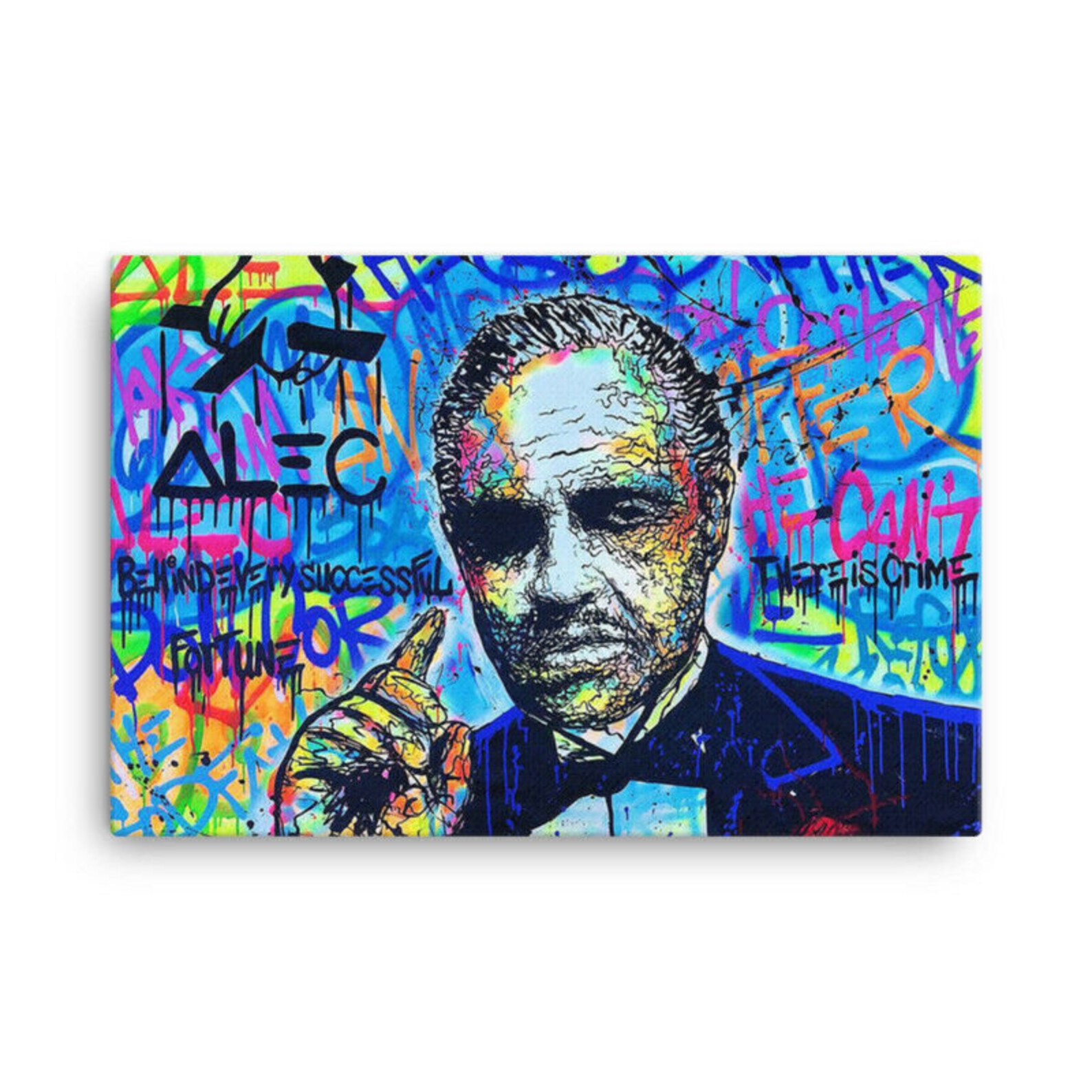 Alec Monopoly Canvas Print Mr Monopoly Wall Art Picture Framed Etsy