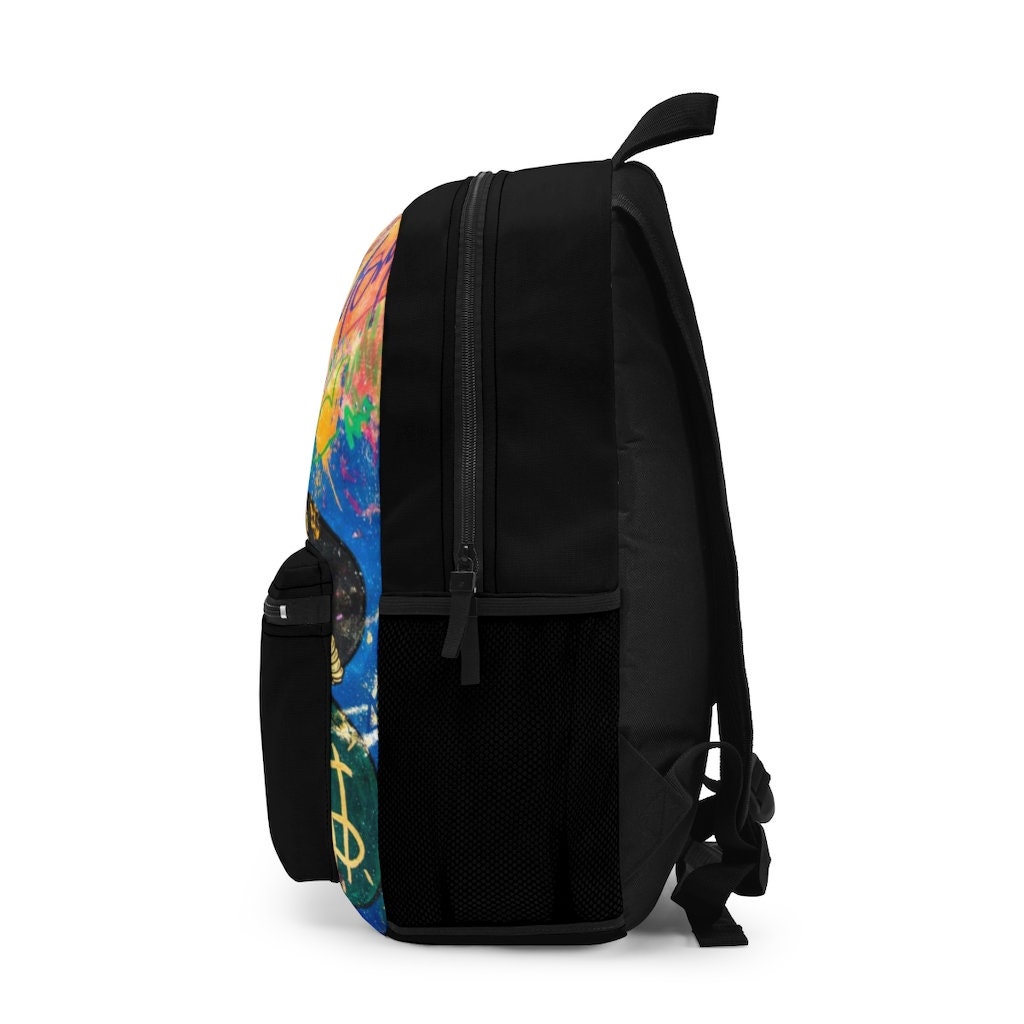Louis Vuitton Josh backpack painted by Alec Monopoly.
