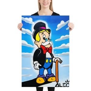 Alec Monopoly Canvas Print Richie Rich Wall Art Poster Large Size