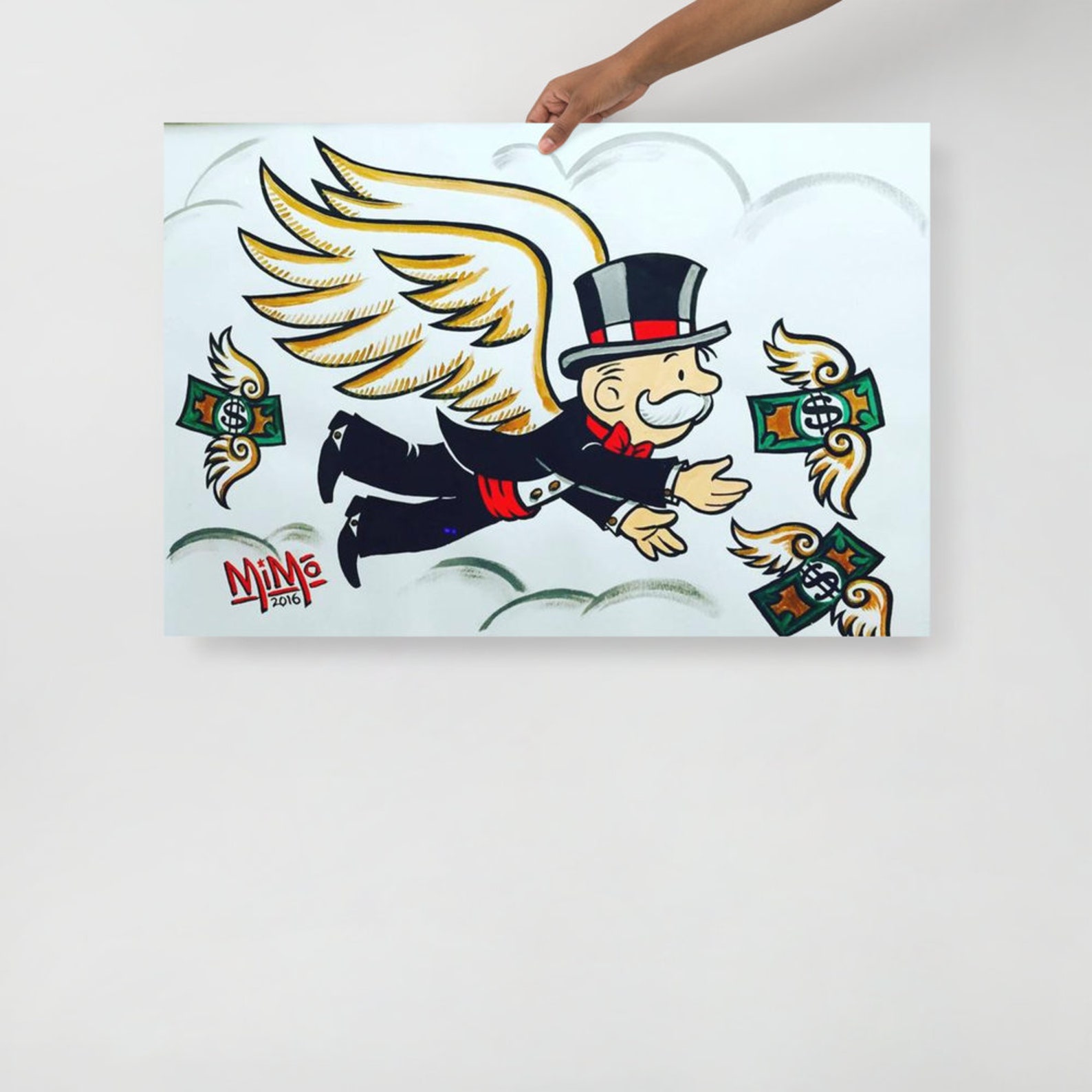 Alec Monopoly Canvas Print Mr Monopoly Wall Art Picture Large Size - Etsy