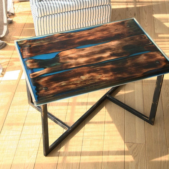 Pine sale resin table