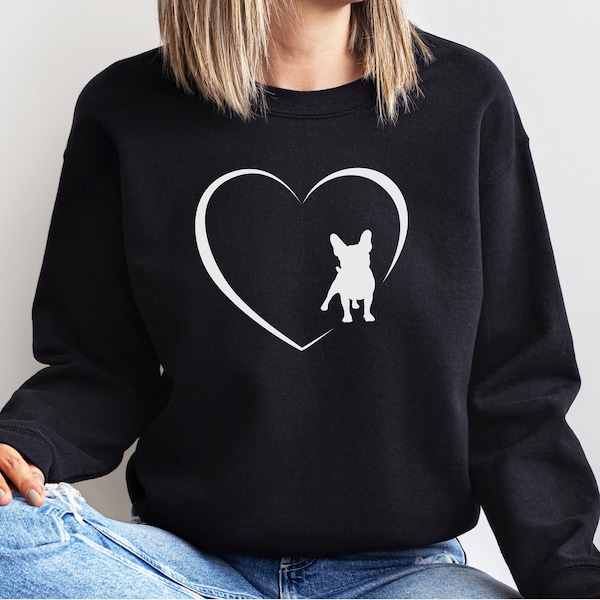 Hond Sweatshirt, Franse Bulldog Sweatshirt, Frenchie Shirt, Hondenliefhebber Shirt, Frenchie Sweatshirt, Hondenliefhebber Trui, Hondenliefhebber Cadeau, Hond Moeder