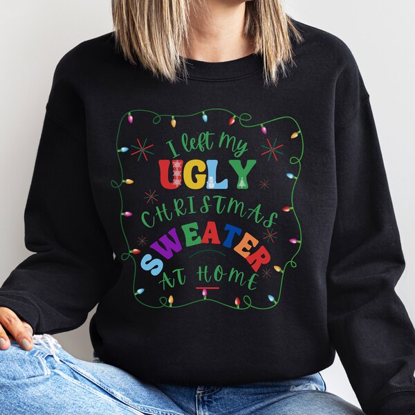 HAASE UNLIMITED Ugly Christmas Sweatshirt – "Have You Lost Your Christmas Spirit?" Crewneck (Black, Medium)